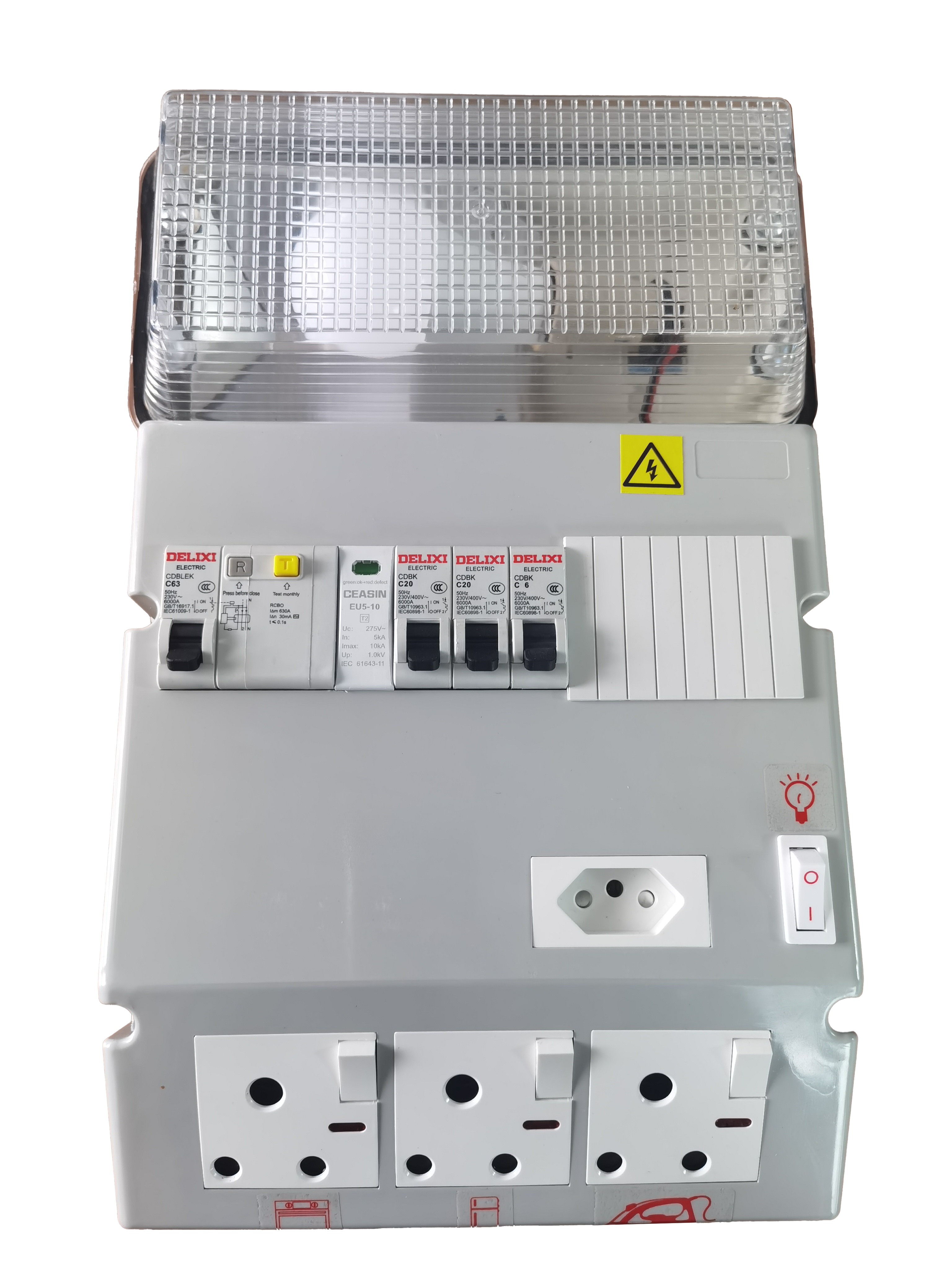 Short circuit experiment of lighting electrical ready board